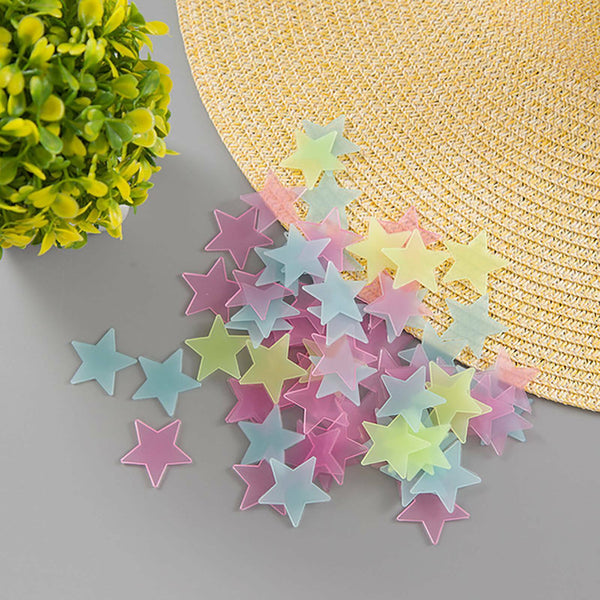 Wall Stickers Luminous Stars Moon Glow In The Dark Nursery Kids Room