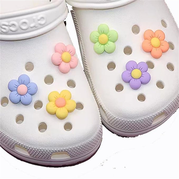 14PCS Flower Shoe Charms Cute Design for Shoes Charm Girl Cute Flower Decoration