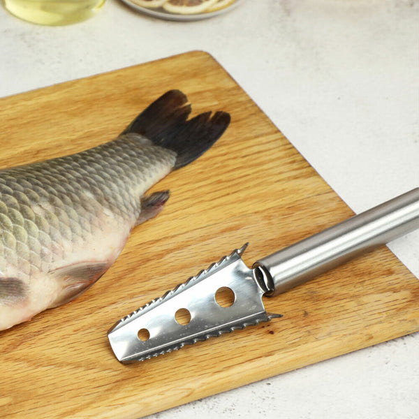 Fish Scale Scaler Scraper Remover Cleaner Kitchen Tool Stainless Steel