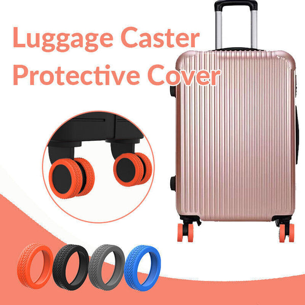 8PCS Silicone Wheel Protection Covers Luggage Extend Suitcase Wheels Lifespan