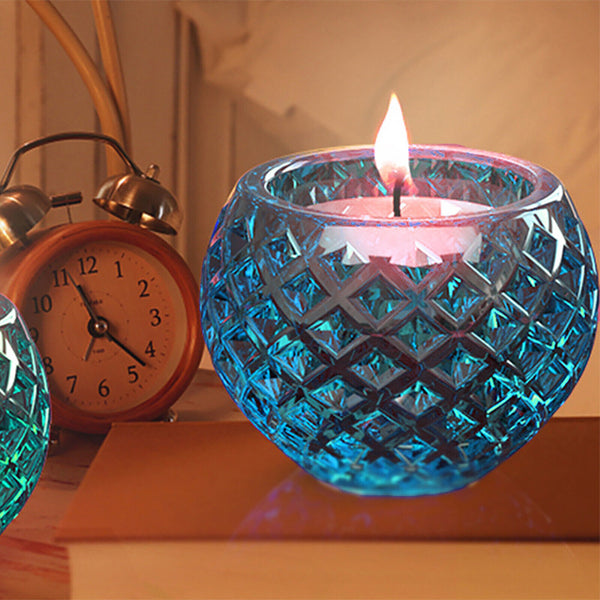 2PCS Candle Holder Tea Mould Candelabra Candlestick Resin Mold Party Home Decor