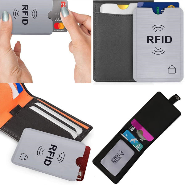 RFID Blocking Sleeve Secure Credit Debit Card ID Protector Anti Scan AUS