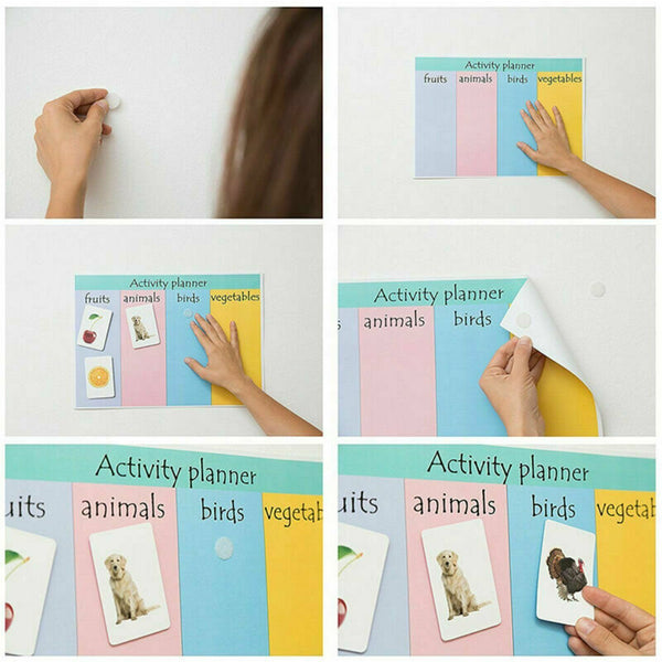 200pcs Hook & Loop Sticky Self Adhesive Dots Coins Circles Tape 2cm Au