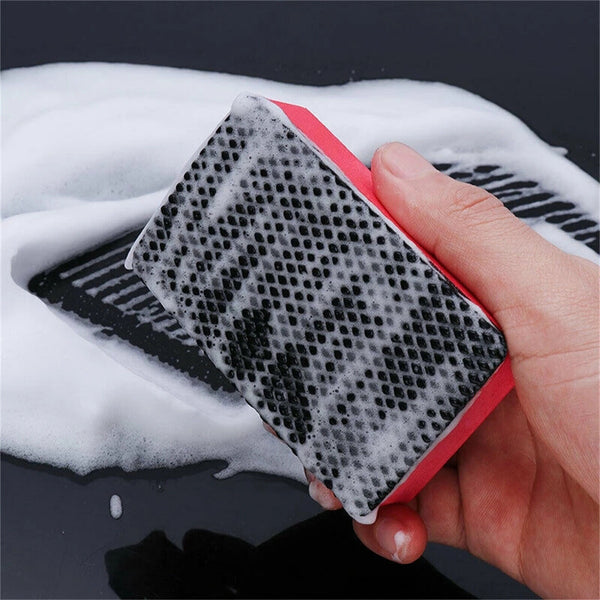 4PCS Wash Cleaner Car Magic Clay Bar Sponge Block Wax Polish Pad Cleaning Eraser