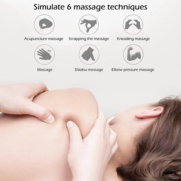 Mini Electric Neck Back Massager EMS Cervical Massage Patch Relief Pain Portable - Lets Party