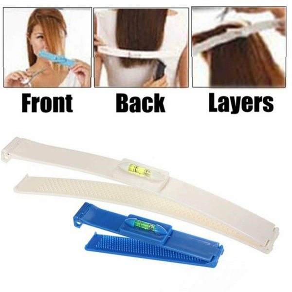 Hair Cutting Guide Layers Bang Style Scissor Clipper Comb Fringe Cut Shape Tool