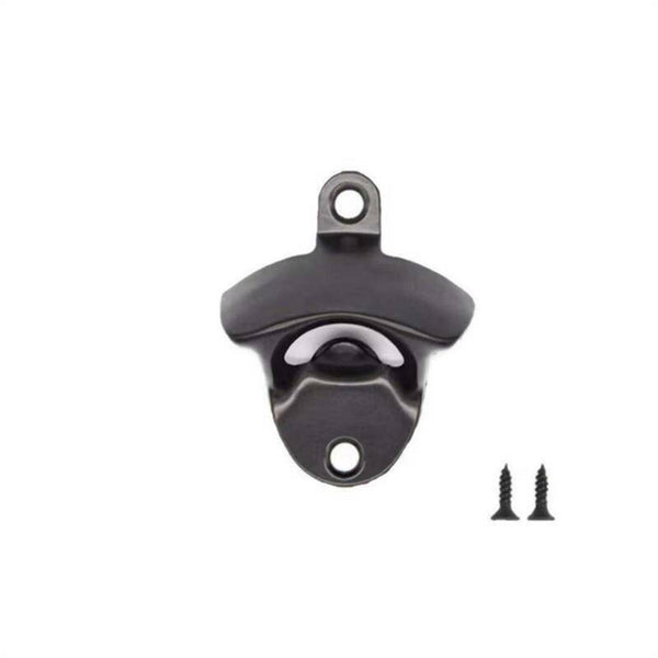 5PCS Black Zinc Alloy Wall Mounted Bottle Opener Beer Bar Man Cave Decor Gift AU