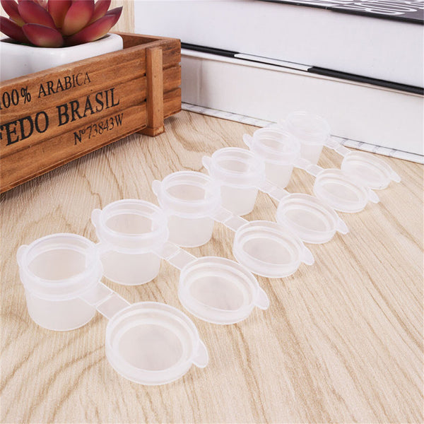 240PCS Empty Paint Pot Strips Plastic Mini Watercolor Draw Pigment Box 5ML New