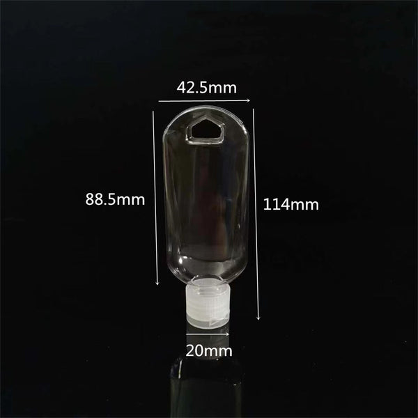 Empty Refillable Plastic Bottles With Belt Clip Hook Travel Sanitizer Bottle AUS