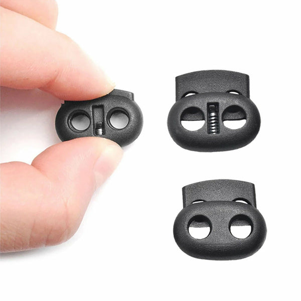 5mm Hole Stopper Cord Lock Bean Toggle Clip Apparel Shoelace Cord Lanyard