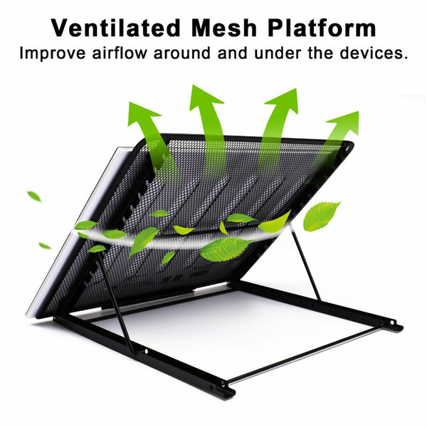 Portable Adjustable Aluminum Laptop Stand Foldable Desktop Notebook Tripod Tray