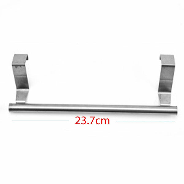 Over Door Tea Towel Holder Rack Kitchen Bathroom Rail Cupboard Hanger Bar Hook A