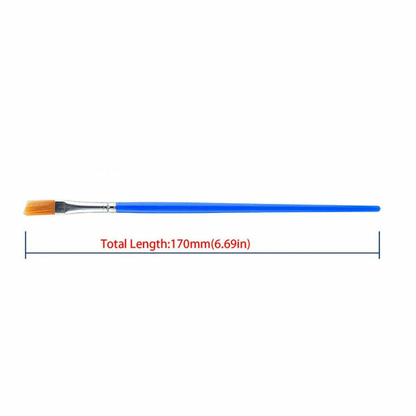 Flat Paint Brushes Small Brush Bulk for Detail Painting Craft Art Gift