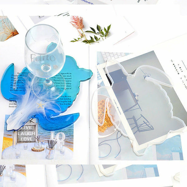 Silicone Coaster Resin Casting Mold Fruit Tray Plate Epoxy Mould Craft DIY AU