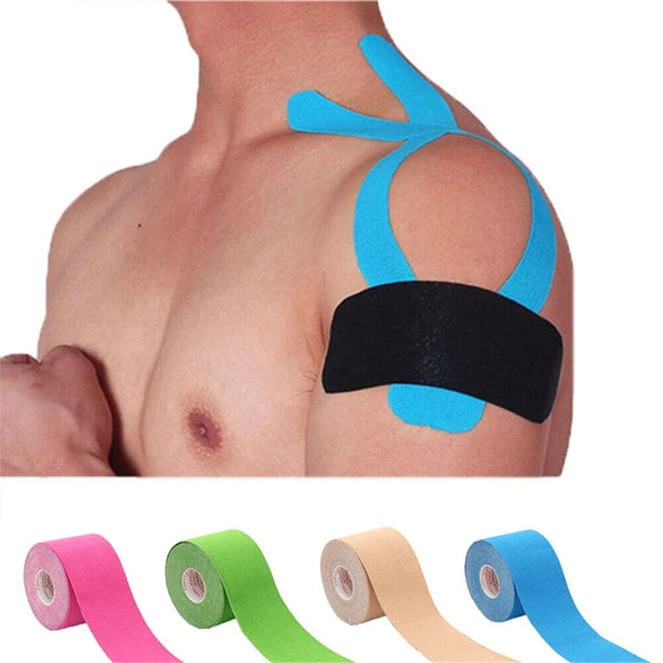 6x Athletic Elastic Physio Sports Kinesiology Rock Tape Muscle Bandage 5cmx5m AU - Lets Party
