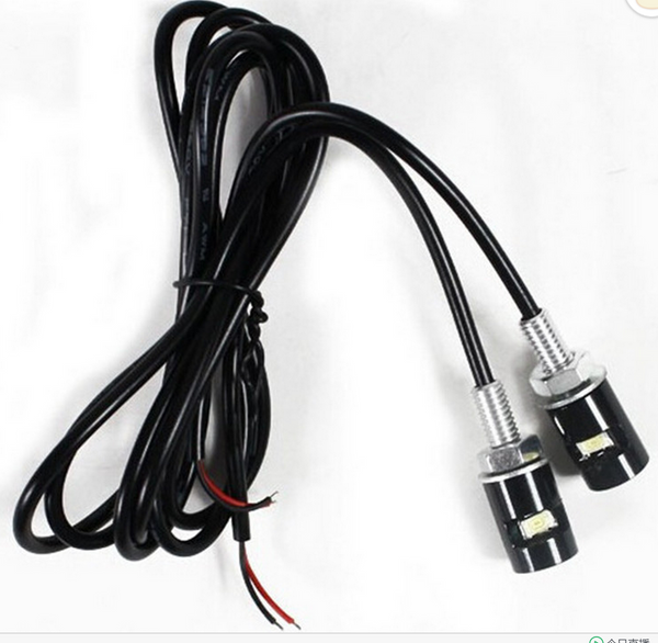 2pcs LED License Number Plate Light Screw Bolt Bulbs 5050 SMD For Car Motorcycle