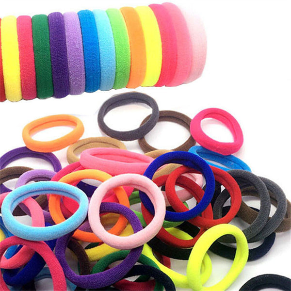 40Pcs Women Girls Hair Band Thick Hairties Rope Elastic Ponytail Holder Bulk Buy