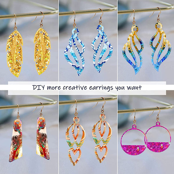 95x Silicone Dream Catcher Resin Casting Mold Feather Keychain Mould DIY Craft