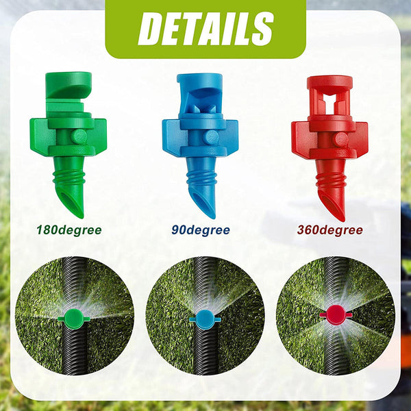 50 X Micro Spray Jets Watering Spray Misting Nozzle Sprinkler Irrigation