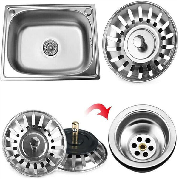1/2/4 Sink Strainer Stainless Steel Kitchen Tool Waste Plug Filter Drain Stopper