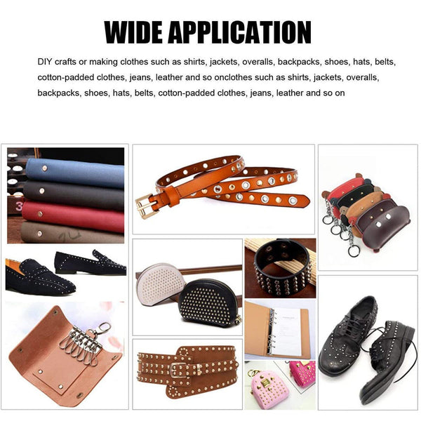 325Pcs Metal Snap Fasteners Kit Press Studs Buttons Tool Women Men Craft Leather