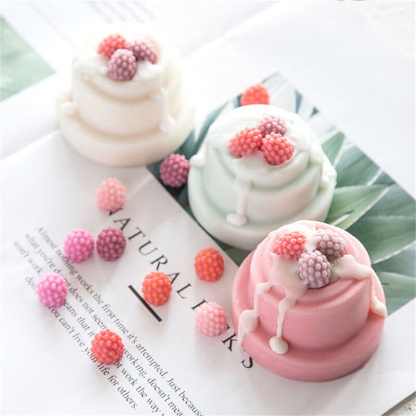 Candle Mold Strawberry Segment Fruit Soap Candles Mulberry Silicone 3D Mould DIY