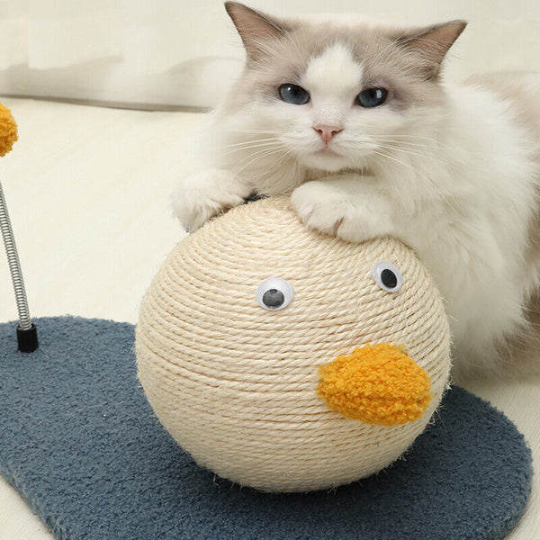 Cat Scratching Post with Ball Pet Scratcher Toy Claw Grinding Climbing Tree AU