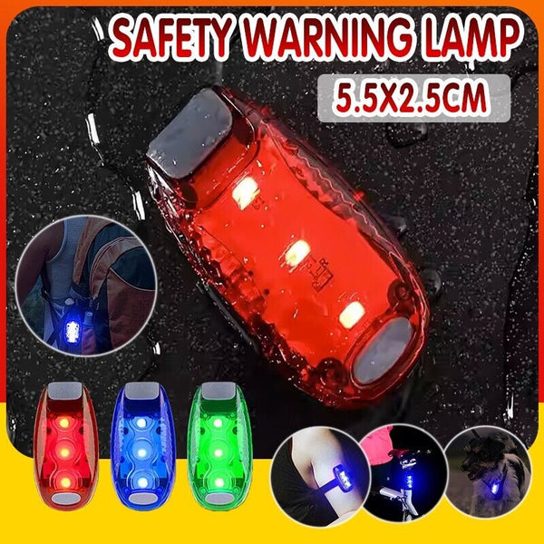 Safety Warning Lamp LED Tail Light Bicycle Cycling Back Rear Bike Helmet Running