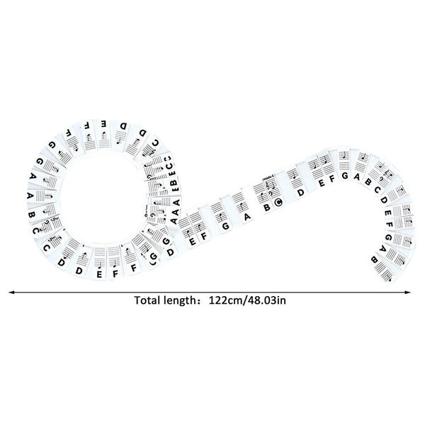 2Pcs Silicone Keyboard Piano Sticker 88 Keys Note For Learner Reusable Label AU