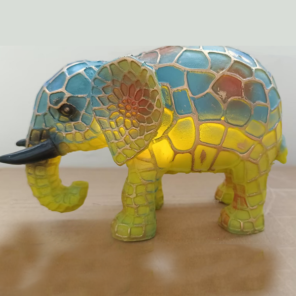 Animal Table Lamp Stained Glass Stained Night Light Retro Desk Lamps Xmas Gift