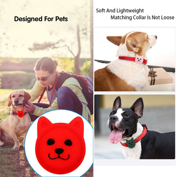 Silicone Pet Protective Case for Apple Airtag Loop GPS Finder Dog Cat Collar AU