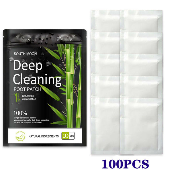 100 Pack Detox Foot Patches Pads Natural plant Toxin Removal 100 Sticky Adhesive - Lets Party