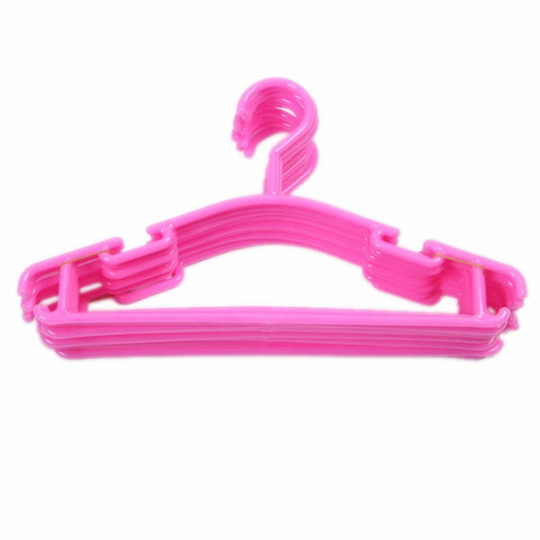 20PCS Kids Coat Hangers Mixed Color Dual Use Antislip Baby Plastic Clothes Rack