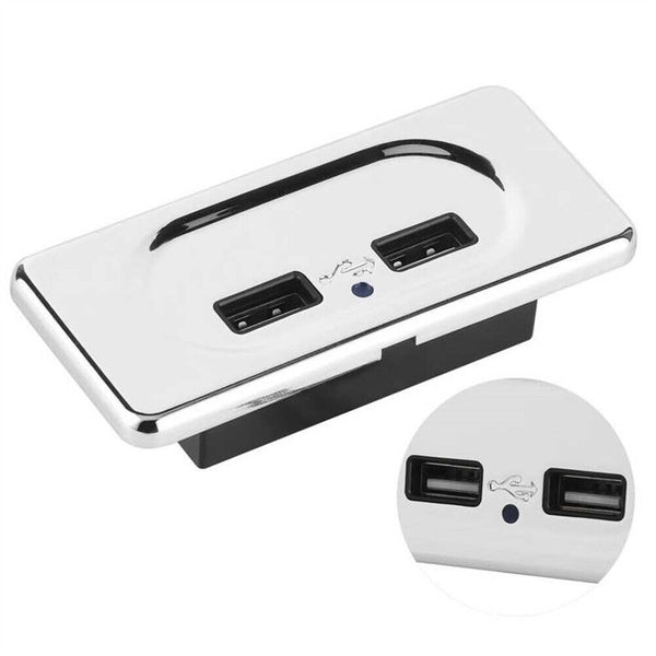 3.1A 12V Dual USB Ports Fast Charger Socket Power Outlet Panel Caravan UNIVERSAL - Lets Party