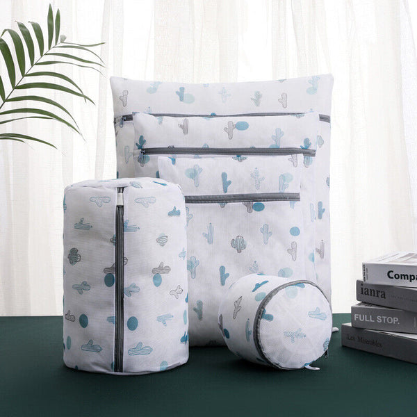 UP 5PCS Mesh Washing Pack Laundry Bags Lingerie Delicate Clothes Wash Bags AU