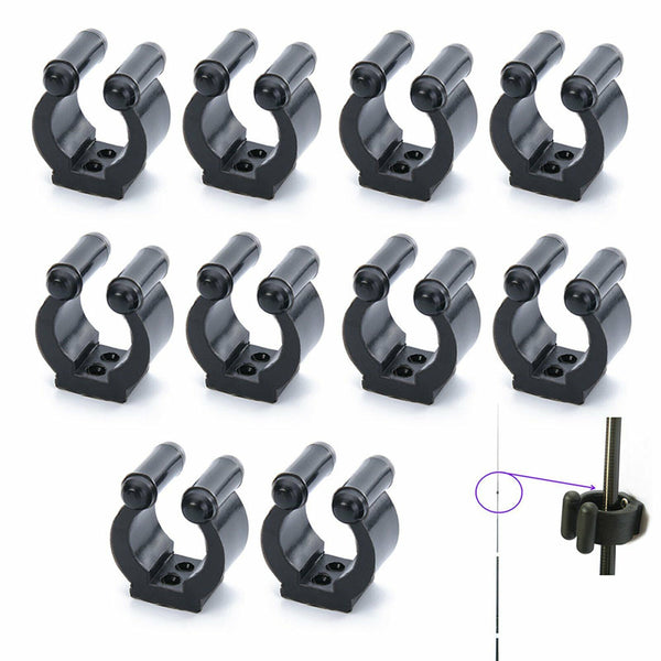 Plastic Club Clip Fishing Rod Pole Storage Tip Clips Clamps Holder AU