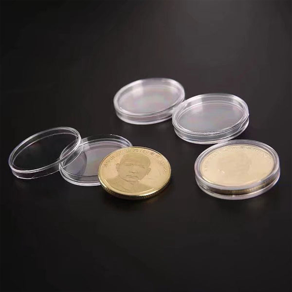 Clear EVA Display Cases Capsules Holder Coin Plastic Storage Box Inserts