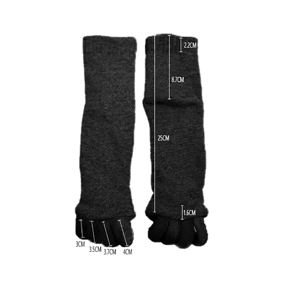 1 Pair Foot Alignment Sock Yoga Massage Socks Toe Separator Sport Pain Relief AU