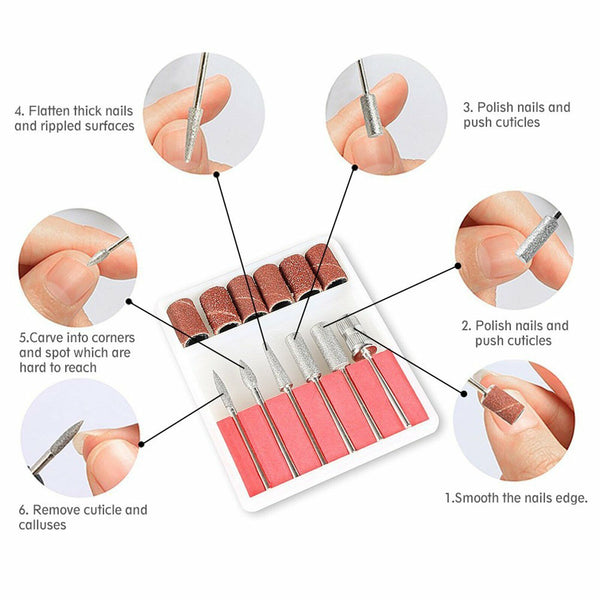 20000RPM Electric Nail Drill Machine Acrylic Art Manicure Pedicure Hand Toe Tool