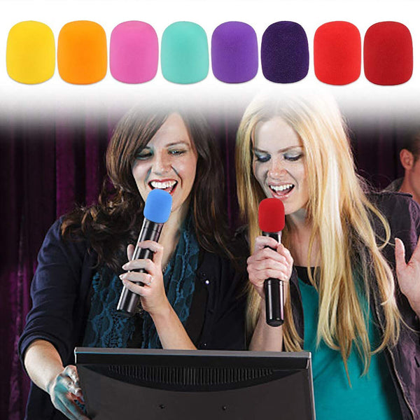 Handheld Stage Microphone Karaoke Windscreen Sponge Foam Mic Shield Cover