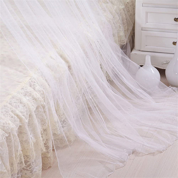 Large White Mosquito Net Canopy Double Queen King Bed Fly Insect Protect No Door