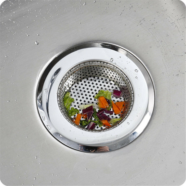Stainless Steel Kitchen Bathroom Sink Strainer Waste Plug Filter Drain Stopper