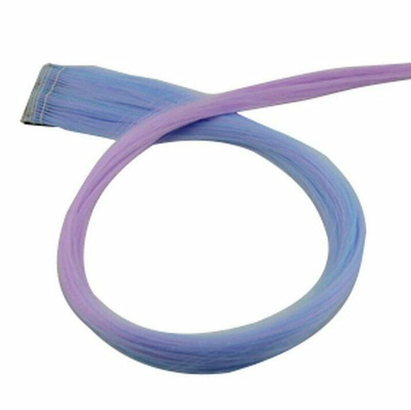 Clip On In Hair Extension Long Hair Coloured Synthetic Crochet Party Highlights
