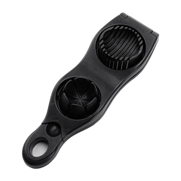 2 in 1 Egg Cutter Stainless Steel Cutting Egg Slicer Slicing Gadgets Kitchen AU