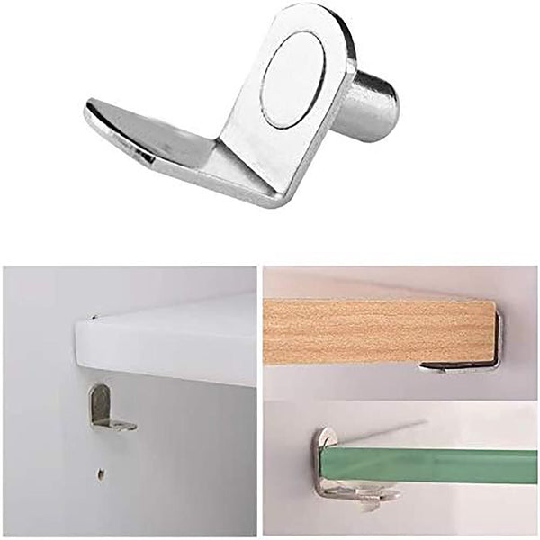 20-100X Shelf Pegs Plugs L-Shaped Pins Replace Parts Studs Support Suit 5mm Hole