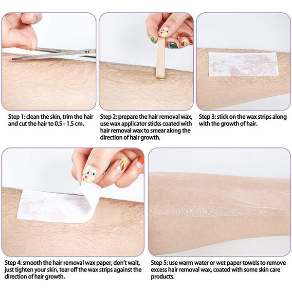 Waxing Spatula Wooden Stick Disposable Tongue Depressor Wax Applicator