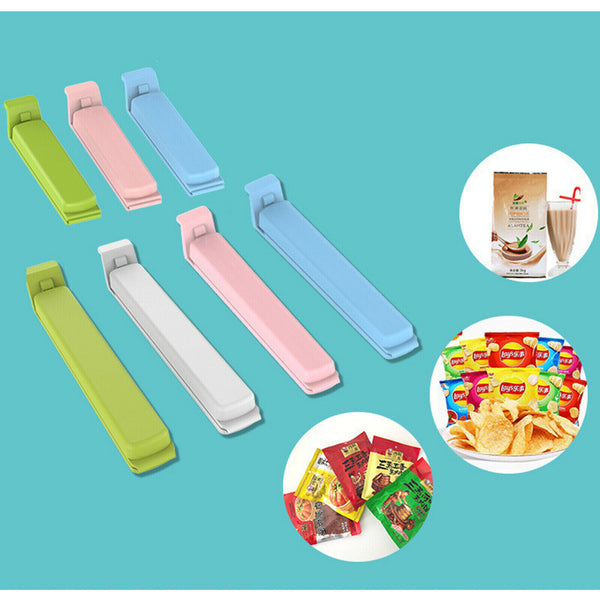Plastic Food Storage Bag Sealing Clips Locks Mixed Color Sizes Large