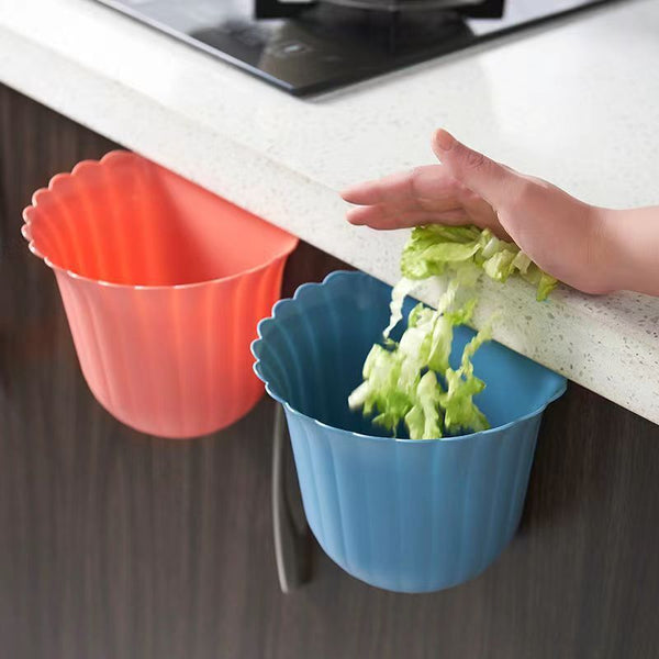 4PCS Hanging Folding Kitchen Trash Can, Mini Trash Can For Kitchen Cabinet Door - Lets Party