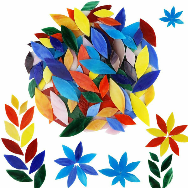 up to 2000x Mixed Crystal Glass Mosaic Tiles Kitchen Bathroom Art Craft Supplies