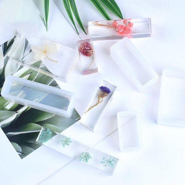 Rectangle Epoxy Resin Mold Dried Flower Specimen Making Mould Craft DIY Tool AU